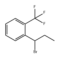 Benzene, 1-(1-bromopropyl)-2-(trifluoromethyl)- Structure