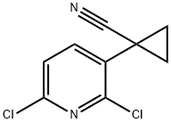 Cyclopropanecarbonitrile, 1-(2,6-dichloro-3-pyridinyl)- Struktur