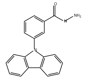 Benzoic acid, 3-(9H-carbazol-9-yl)-, hydrazide Struktur