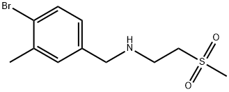 Benzenemethanamine, 4-bromo-3-methyl-N-[2-(methylsulfonyl)ethyl]- Struktur