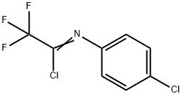 Ethanimidoyl chloride, N-?(4-?chlorophenyl)?-?2,?2,?2-?trifluoro- Struktur