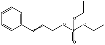 Phosphoric acid diethyl 3-phenylallyl ester Struktur