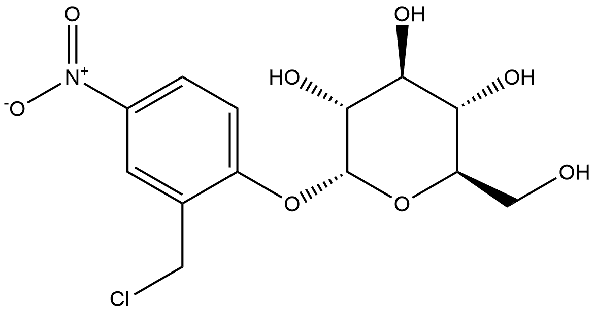 α-D-Glucopyranoside, 2-(chloromethyl)-4-nitrophenyl Struktur