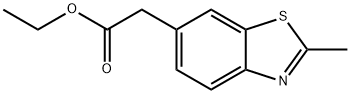 6-Benzothiazoleacetic acid, 2-methyl-, ethyl ester Struktur