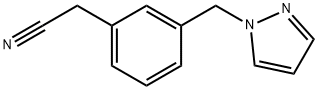 (3-Pyrazol-1-ylmethyl-phenyl)-acetonitrile Struktur