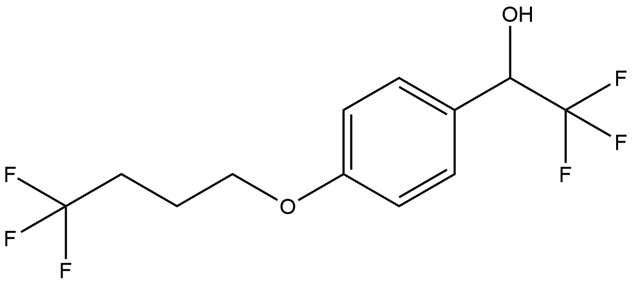 Benzenemethanol, 4-(4,4,4-trifluorobutoxy)-α-(trifluoromethyl)- Struktur