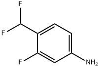 Benzenamine, 4-(difluoromethyl)-3-fluoro- Struktur