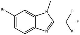 6-Bromo-1-methyl-2-(trifluoromethyl)-1H-benzo[d]imidazole Struktur