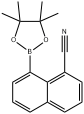 1-Naphthalenecarbonitrile, 8-(4,4,5,5-tetramethyl-1,3,2-dioxaborolan-2-yl)- Struktur