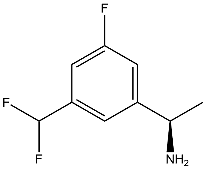 (R)-1-(3-(difluoromethyl)-5-fluorophenyl)ethan-1-amine Struktur