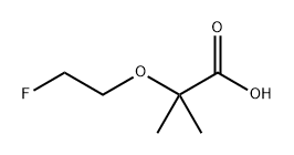 Propanoic acid, 2-(2-fluoroethoxy)-2-methyl- Struktur