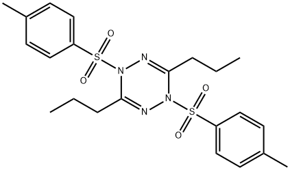 1,2,4,5-Tetrazine, 1,4-dihydro-1,4-bis[(4-methylphenyl)sulfonyl]-3,6-dipropyl- Struktur