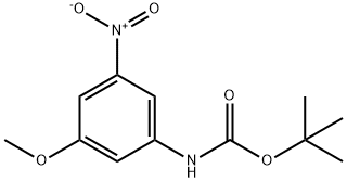 Carbamic acid, N-(3-methoxy-5-nitrophenyl)-, 1,1-dimethylethyl ester Struktur