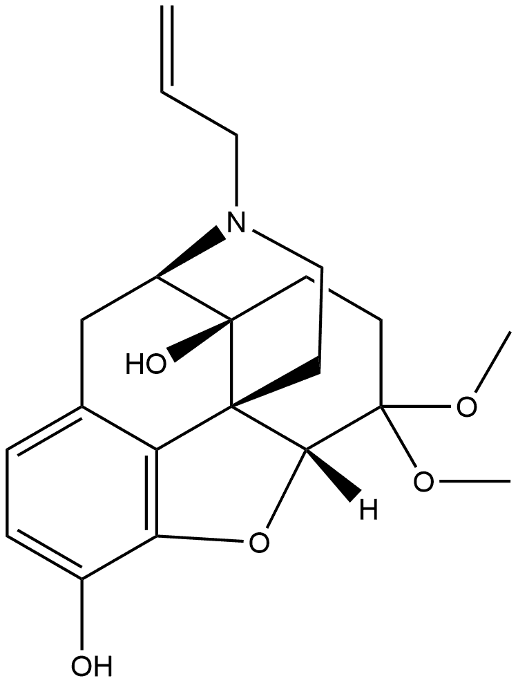 Morphinan-3,14-diol, 4,5-epoxy-6,6-dimethoxy-17-(2-propen-1-yl)-, (5α)-