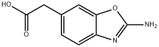 6-Benzoxazoleacetic acid, 2-amino- Struktur