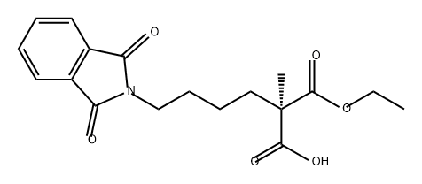 Propanedioic acid, 2-[4-(1,3-dihydro-1,3-dioxo-2H-isoindol-2-yl)butyl]-2-methyl-, 1-ethyl ester, (2R)-