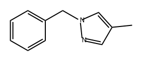 1H-Pyrazole, 4-methyl-1-(phenylmethyl)- Struktur