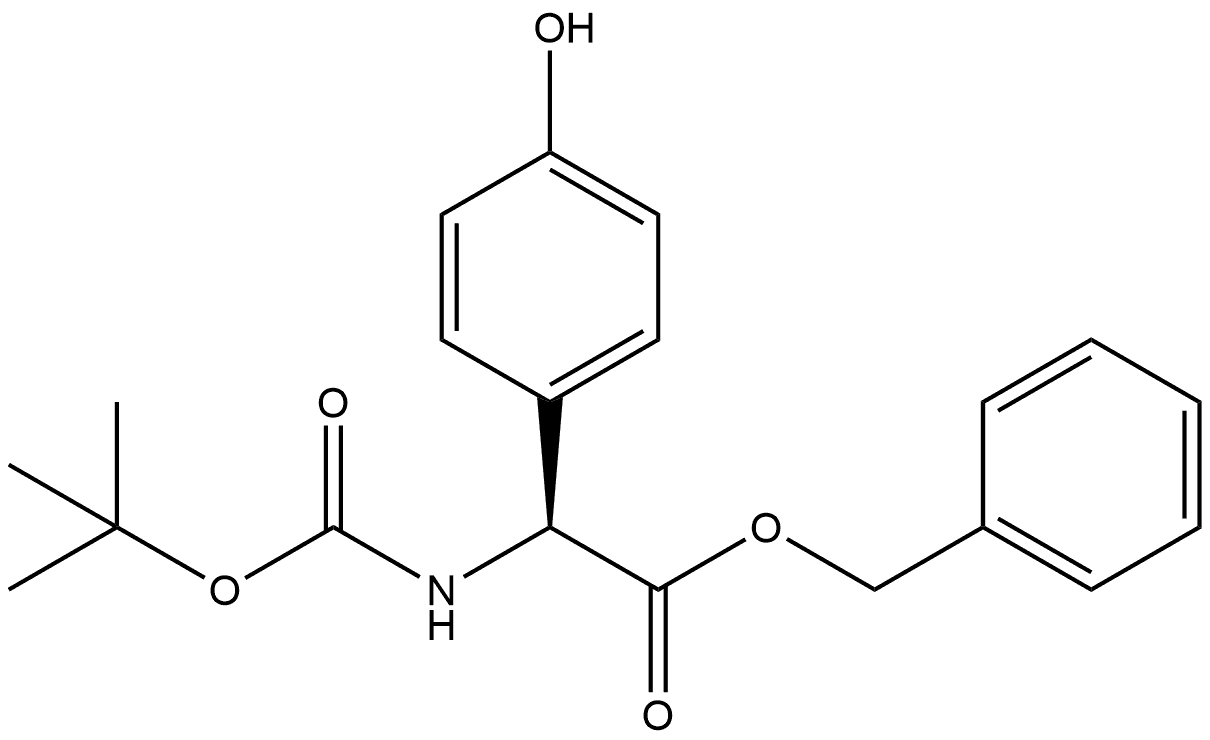 Benzeneacetic acid, α-[[(1,1-dimethylethoxy)carbonyl]amino]-4-hydroxy-, phenylmethyl ester, (αS)-