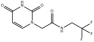 2-(2,4-Dioxopyrimidin-1-yl)-n-(2,2,2-trifluoroethyl)acetamide Struktur