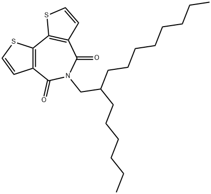 4H-Dithieno[3,2-c:2',3'-e]azepine-4,6(5H)-dione, 5-(2-hexyldecyl)- Struktur