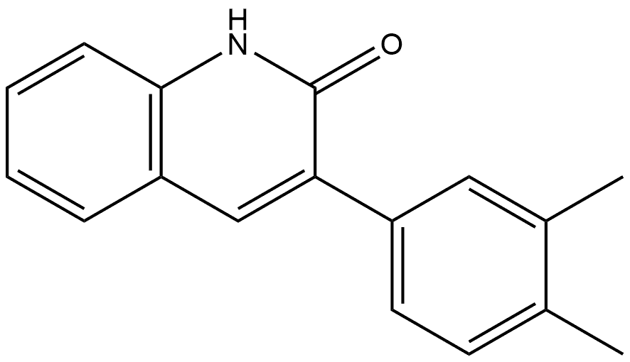 3-(3,4-dimethylphenyl)quinolin-2(1h)-one Struktur