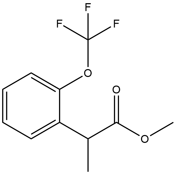 Methyl α-methyl-2-(trifluoromethoxy)benzeneacetate Struktur