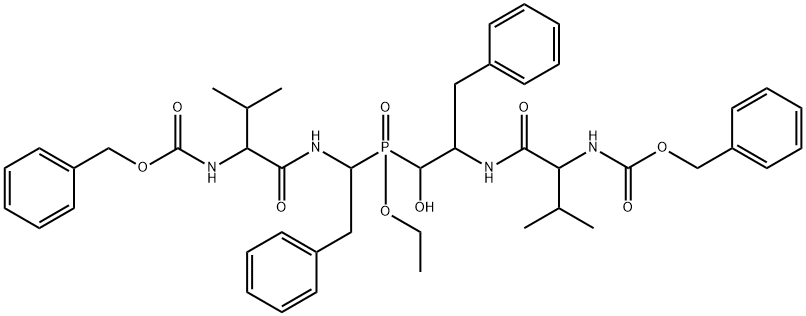 Bis(cbz-Val-Phe)phosphinate isostere Struktur