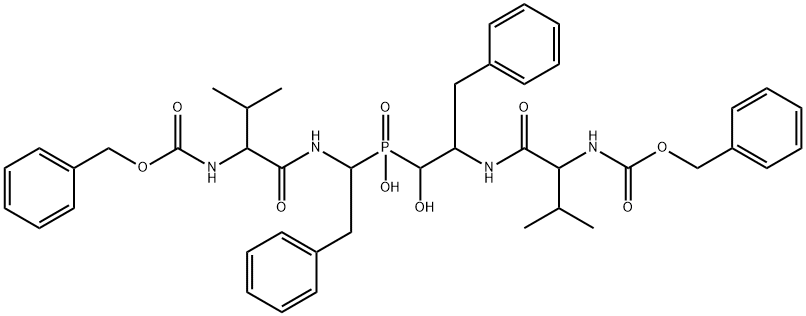 Bis(cbz-Val-Phe)phosphinate isostere Struktur