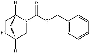 2,5-Diazabicyclo[2.2.1]heptane-2-carboxylic acid, phenylmethyl ester, (1S,4S)- Struktur