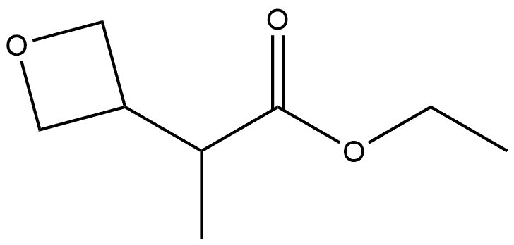 3-Oxetaneacetic acid, α-methyl-, ethyl ester Struktur