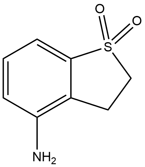 Benzo[b]thiophen-4-amine, 2,3-dihydro-, 1,1-dioxide Struktur