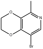 1,4-Dioxino[2,3-c]pyridine, 8-bromo-2,3-dihydro-5-methyl- Struktur