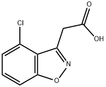 1,2-Benzisoxazole-3-acetic acid, 4-chloro- Struktur