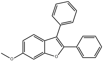 Benzofuran, 6-methoxy-2,3-diphenyl- Struktur