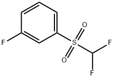 Difluoromethyl 3-fluorophenyl sulphone Struktur