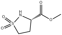 3-Isothiazolidinecarboxylic acid, methyl ester, 1,1-dioxide, (S)- (9CI) Struktur