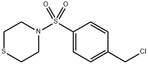 Thiomorpholine, 4-[[4-(chloromethyl)phenyl]sulfonyl]- Struktur