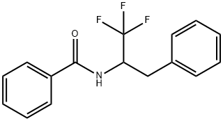 Benzamide, N-[2,2,2-trifluoro-1-(phenylmethyl)ethyl]- Struktur