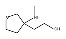 3-Furanethanol, tetrahydro-3-(methylamino)- Struktur