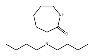 2H-Azepin-2-one, 3-(dibutylamino)hexahydro- Struktur