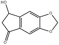 5H-Indeno[5,6-d]-1,3-dioxol-5-one, 6,7-dihydro-7-hydroxy- Struktur