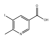 5-iodo-6-methylnicotinic acid Struktur