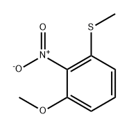 Benzene, 1-methoxy-3-(methylthio)-2-nitro- Struktur