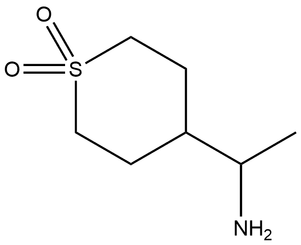 4-(1-aminoethyl)-1≈í√à-thiane-1,1-dione Struktur