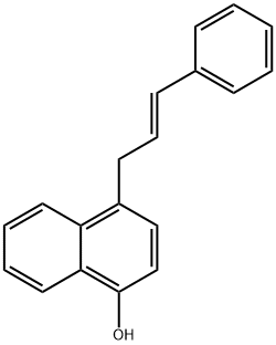 1-Naphthalenol, 4-(3-phenyl-2-propenyl)-, (E)- (9CI) Struktur