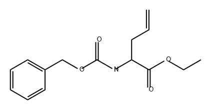 4-Pentenoic acid, 2-[[(phenylmethoxy)carbonyl]amino]-, ethyl ester Struktur