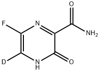 6-Fluoro-3,4-dihydro-3-oxo-2-pyrazine-5-d-carboxamide Struktur