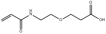 Propanoic acid, 3-[2-[(1-oxo-2-propen-1-yl)amino]ethoxy]- Struktur