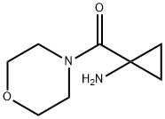 1-(Morpholine-4-carbonyl)cyclopropan-1-amine Struktur