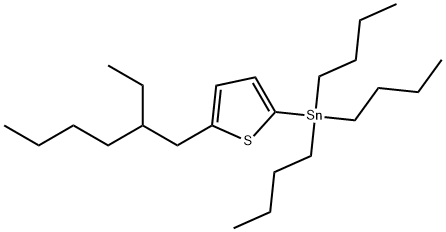 Stannane, tributyl[5-?(2-?ethylhexyl)?-?2-?thienyl]? Struktur